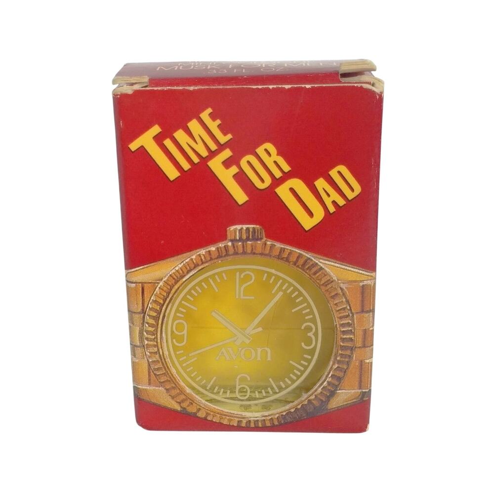 Avon Time for Dad Mini Cologne New in Vintage Box Collectible Men's Fragrance
